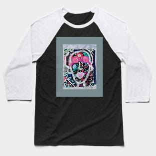 Rose Abstract Portrait Baseball T-Shirt